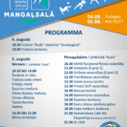 4. un 5. augustā notiks sporta spēles Mangaļsalā 2017