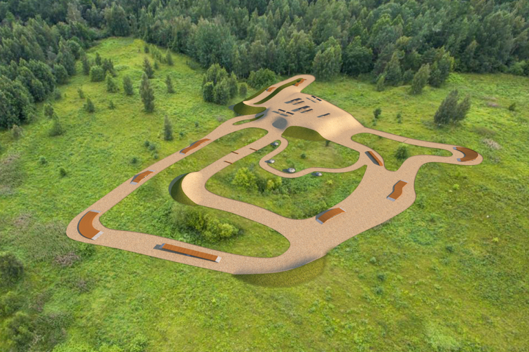 Piedzīvojumu velotrase Mežaparkā