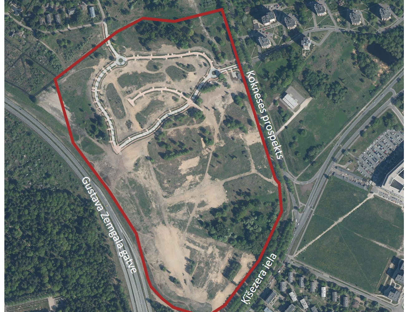 Teritorija starp G.Zemgala gatvi, Ķīšezera ielu un Kokneses prospektu