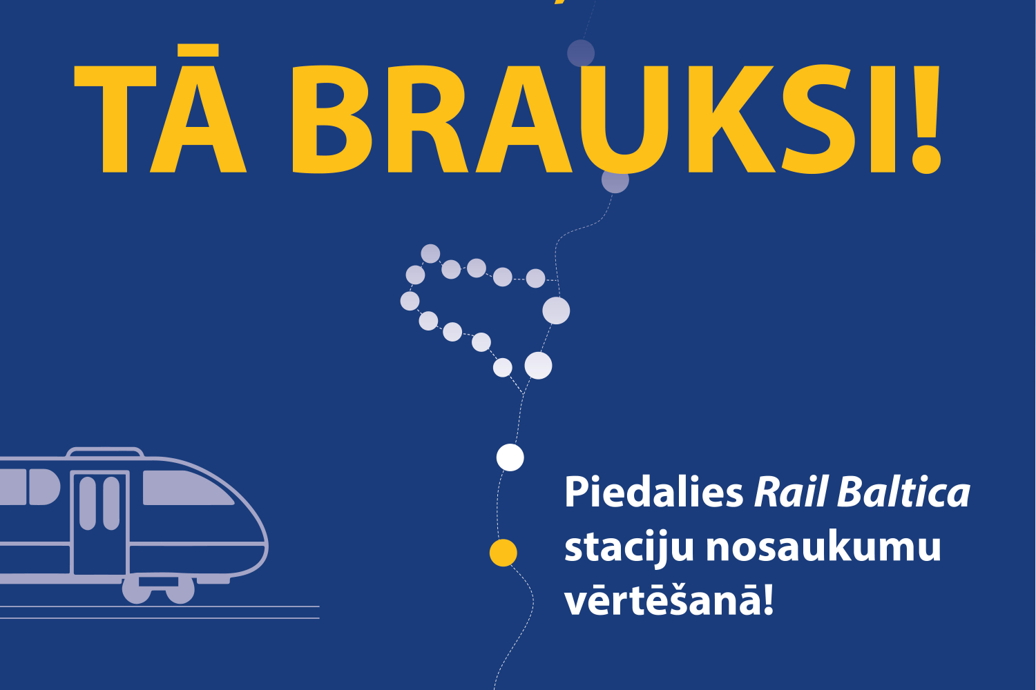 Infografika -Aicina balsot par topošo Rail Baltica staciju nosaukumiem
