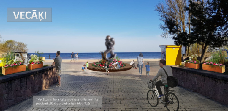 Vecāķu pludmales laukuma labiekārtošana