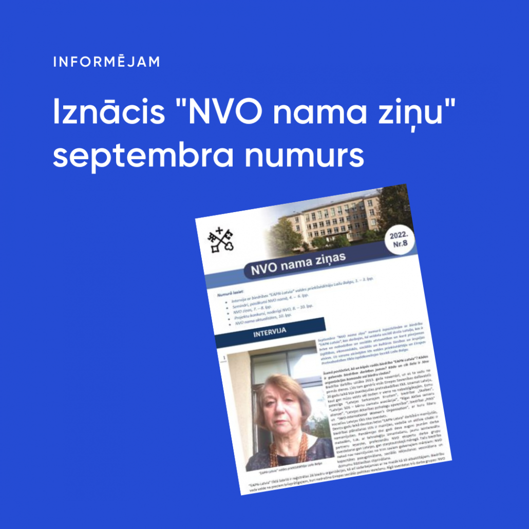 NVO septmbra ziņas 2022