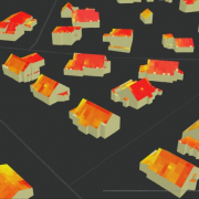 Fotogrāfija: 3D kartes “Saules enerģijas potenciāls” vizualizācijas