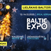 Ziemassvētku tirdziņš Ķīpsalā Rīgā Baltic EXPO publicitātes attēls 2025